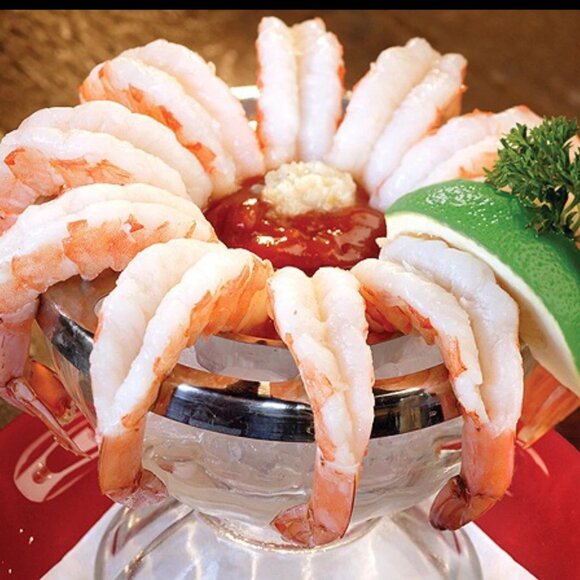 Vintage Glass Stainess Steel Ring Caviar Shrimp Cocktail Icer Server - Picture 16 of 16